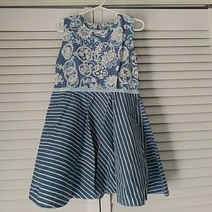 Young Colors blue and white dress